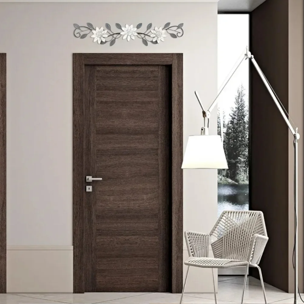 Enchanting Leaves & Flowers Metal Wall Decor